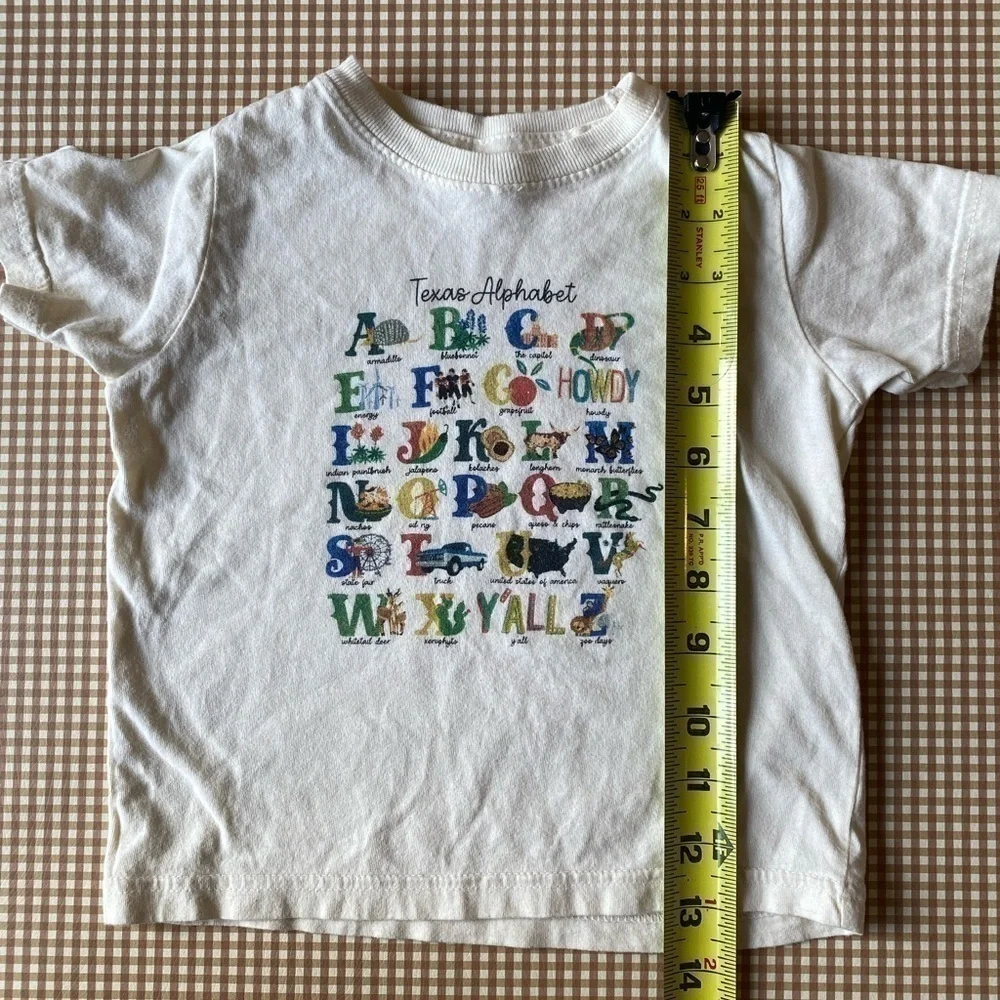 Texas Alphabet toddler t-shirt and shorts‎ set.12-18 Months